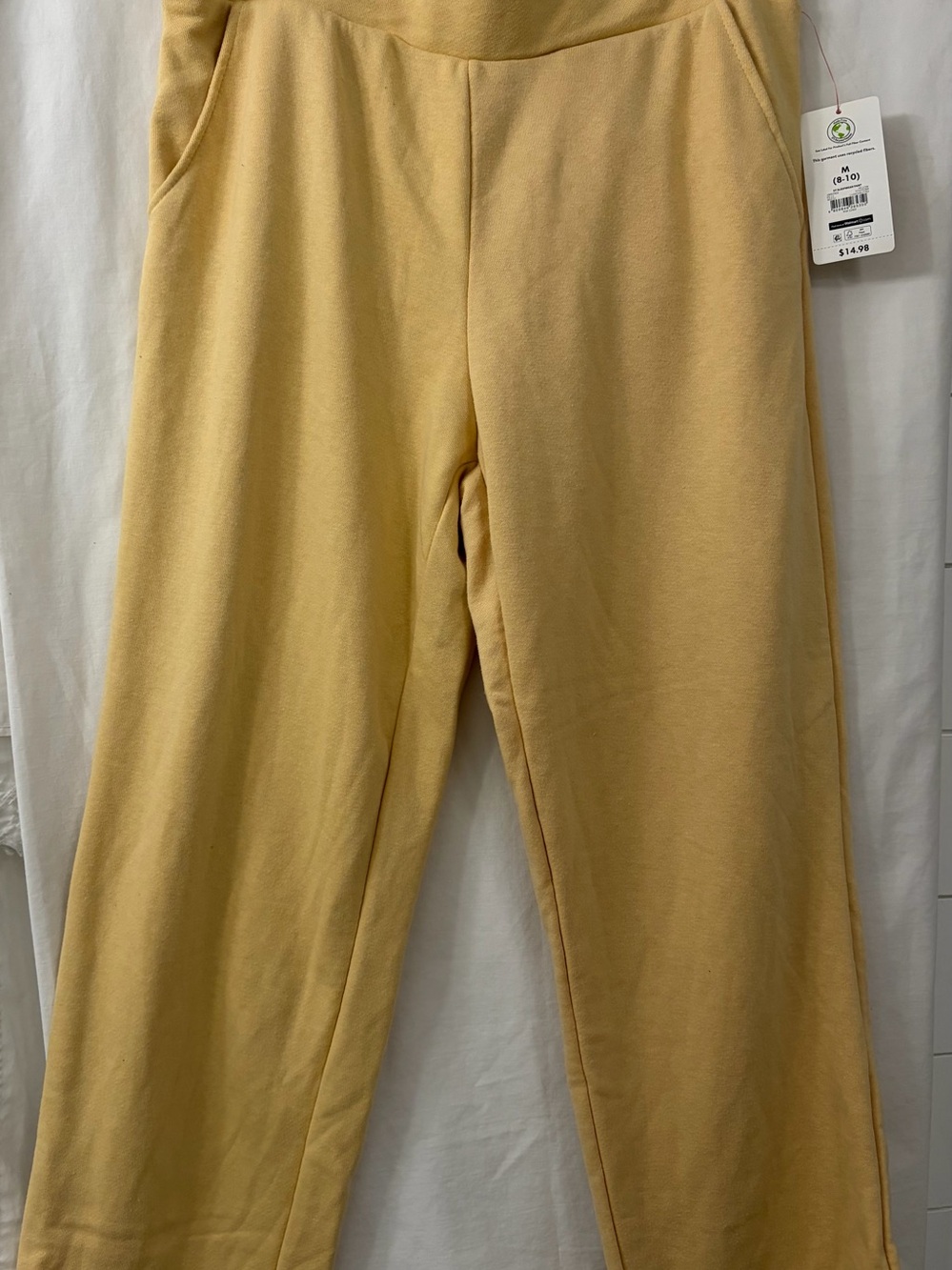 Soft Yellow Pocket Sweatpants